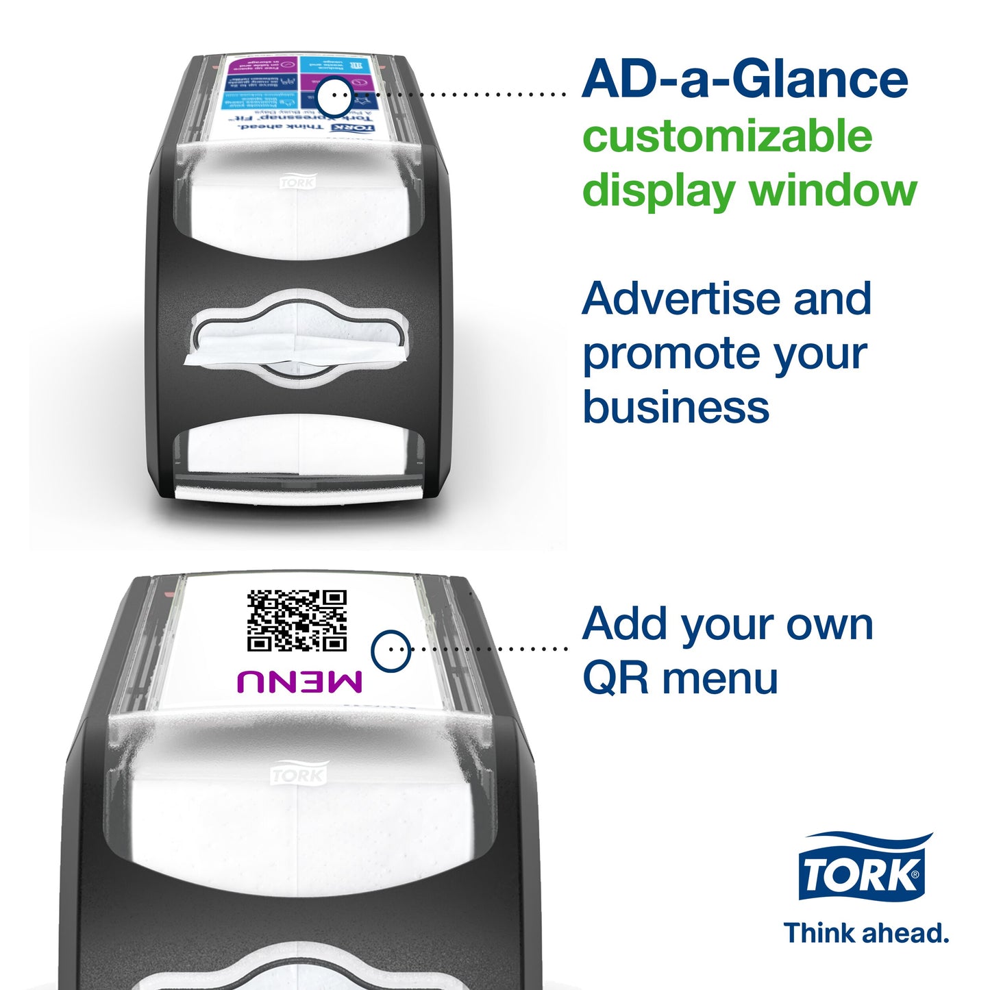 Tork Xpressnap Fit Counter Napkin Dispenser Black N14