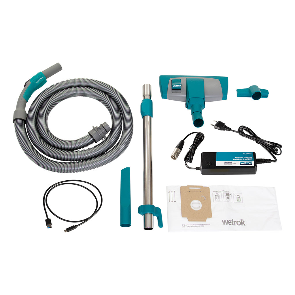 Wetrok Monovac BeFree Cordless Dry Vacuum Cleaner with integrated Lithium Battery