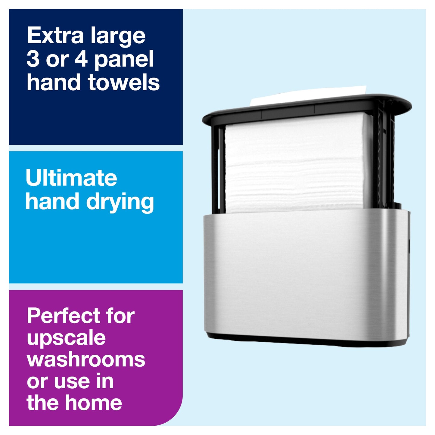 Tork Xpress Countertop Multifold Hand Towel Dispenser Stainless Steel H2