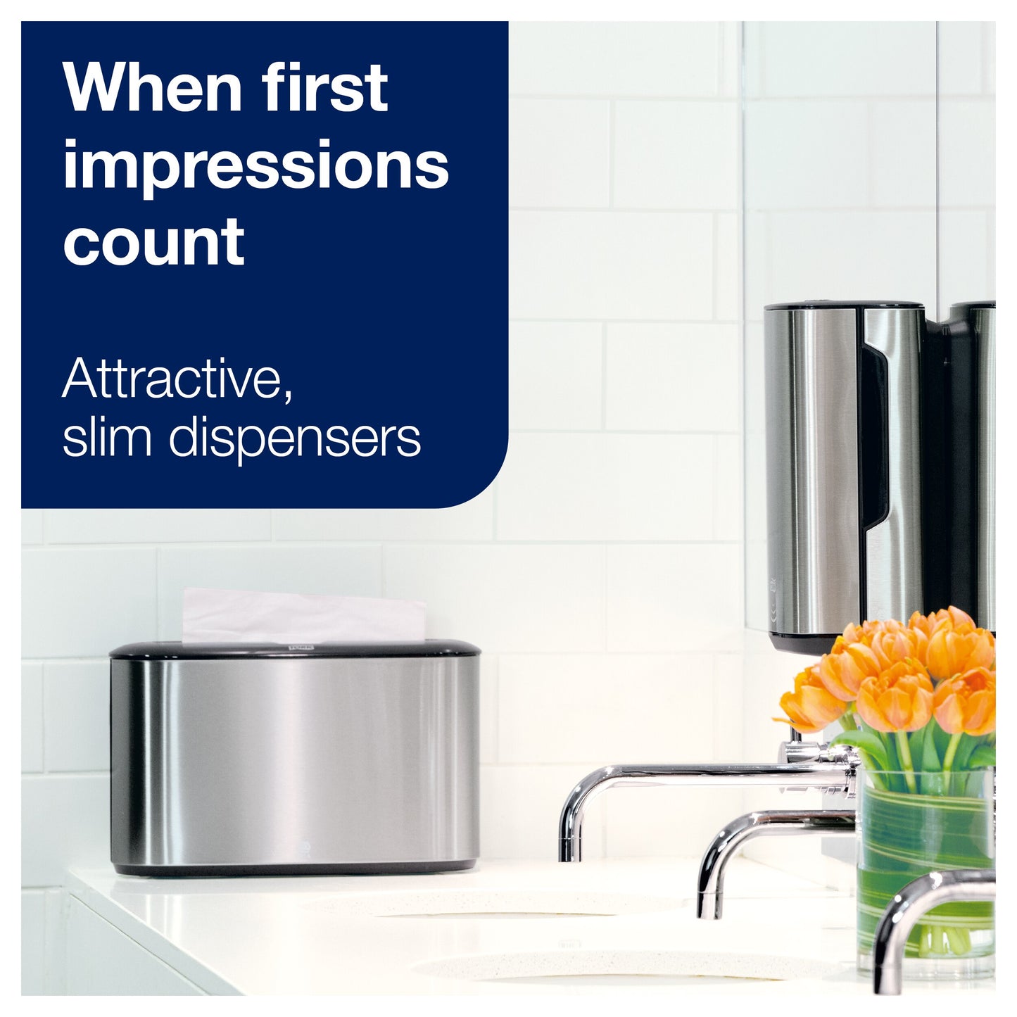 Tork Xpress Countertop Multifold Hand Towel Dispenser Stainless Steel H2