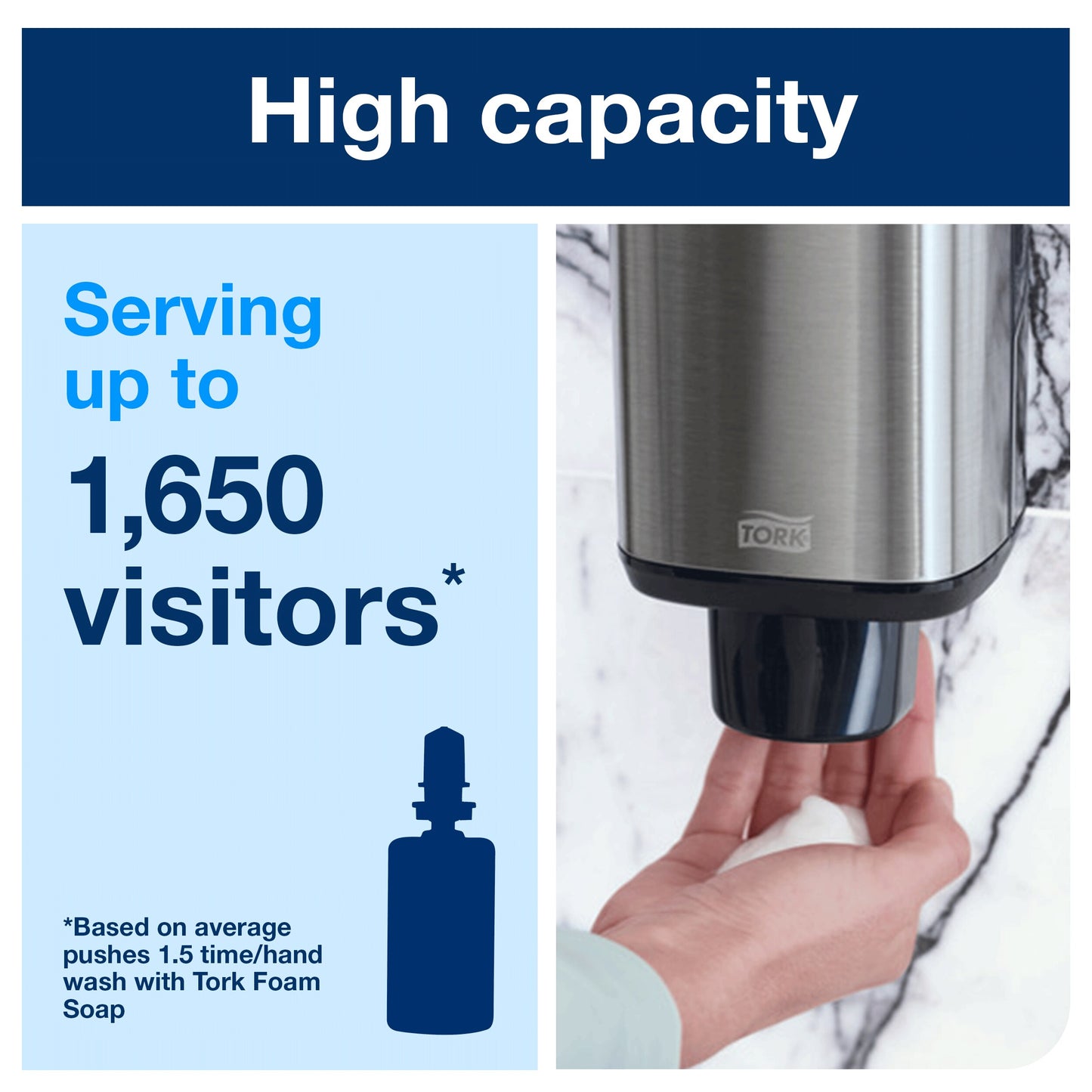 Tork Skincare Dispenser Stainless Steel S4