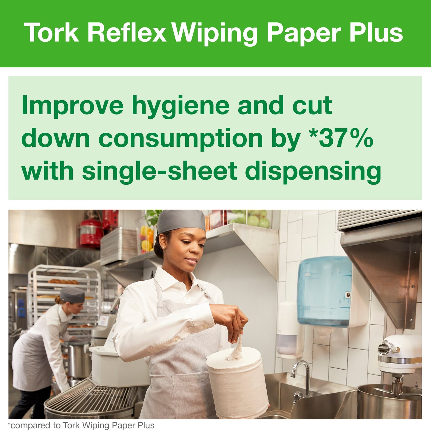 Tork Reflex Wiping Paper Towel White Plus M4