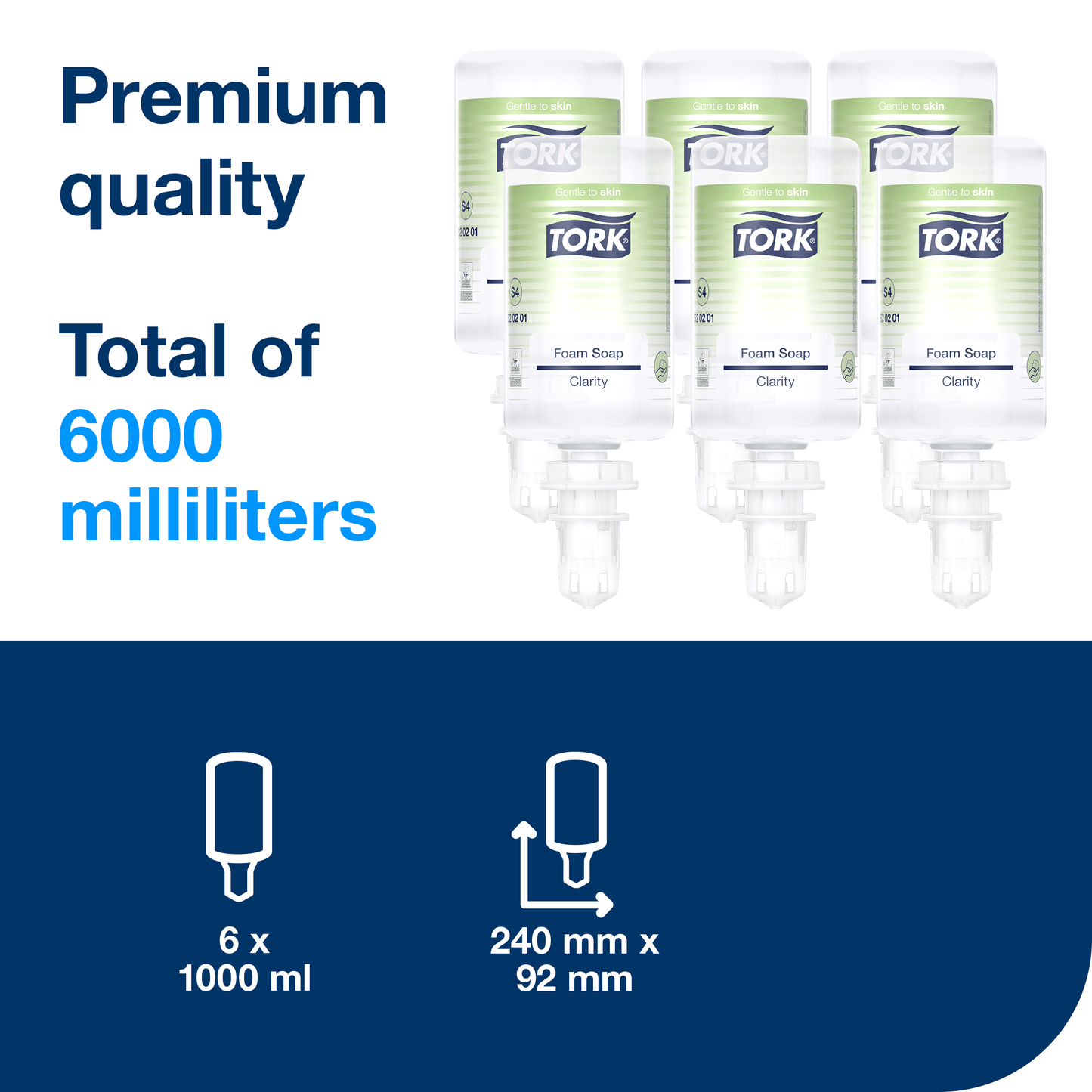 Tork Clarity Foam Soap, 6x 1000ml