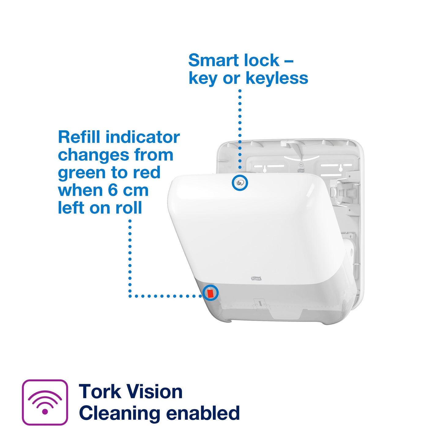 Tork Matic Hand Towel Roll Dispenser White H1