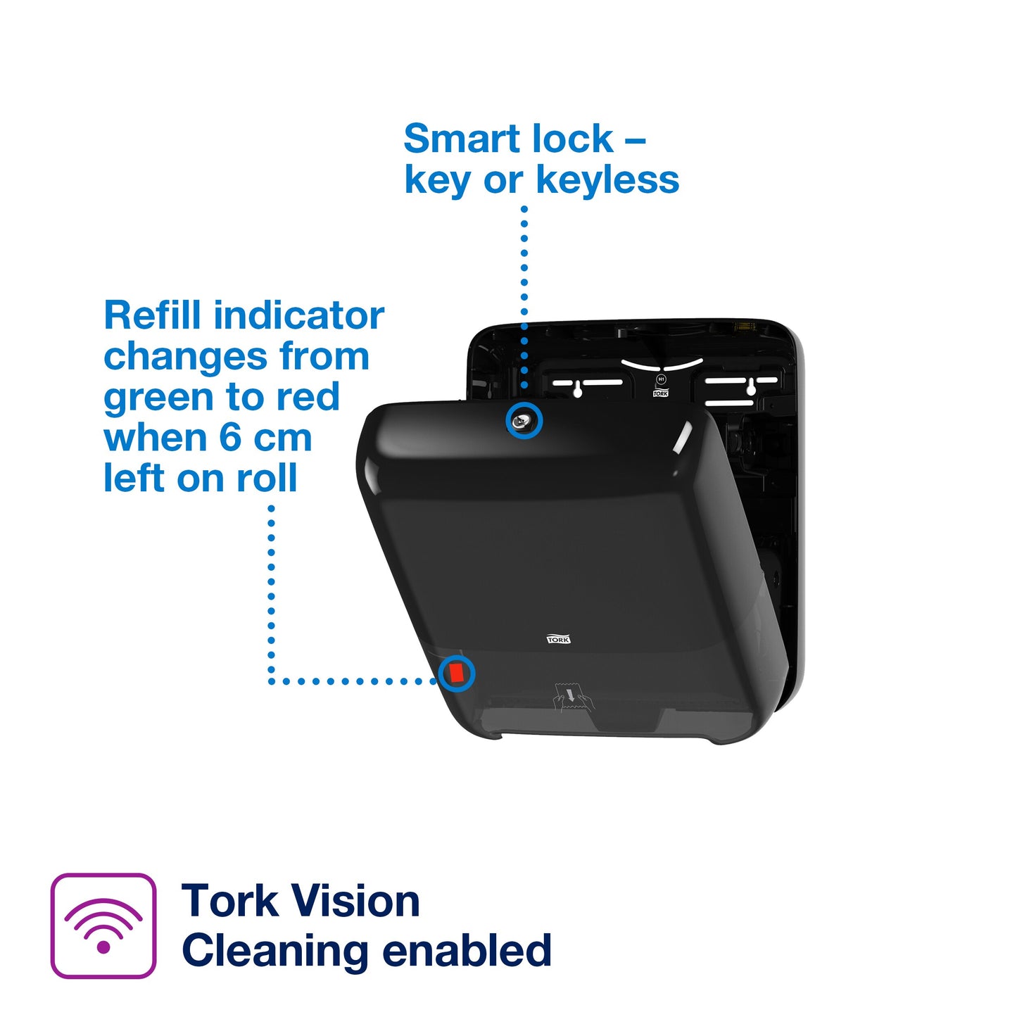 Tork Matic Hand Towel Roll Dispenser Black H1