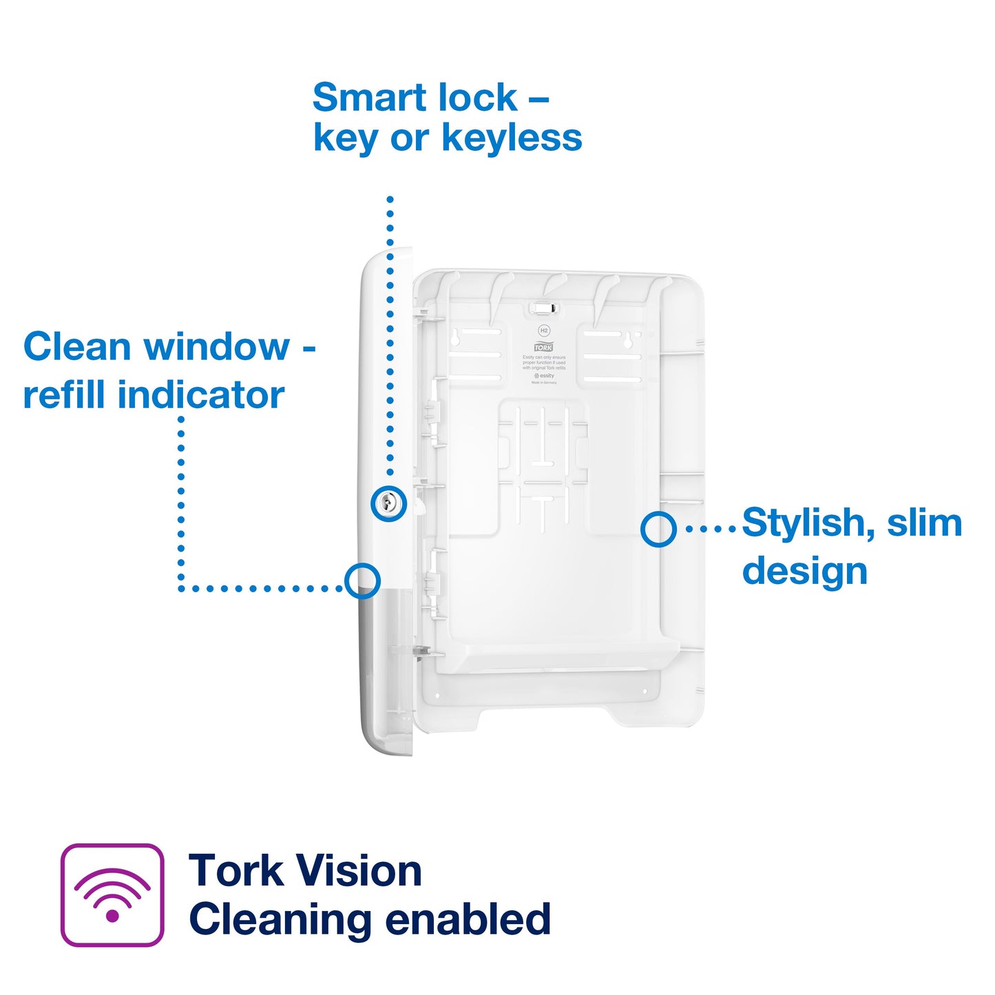 Tork Xpress Multifold Hand Towel Dispenser White H2
