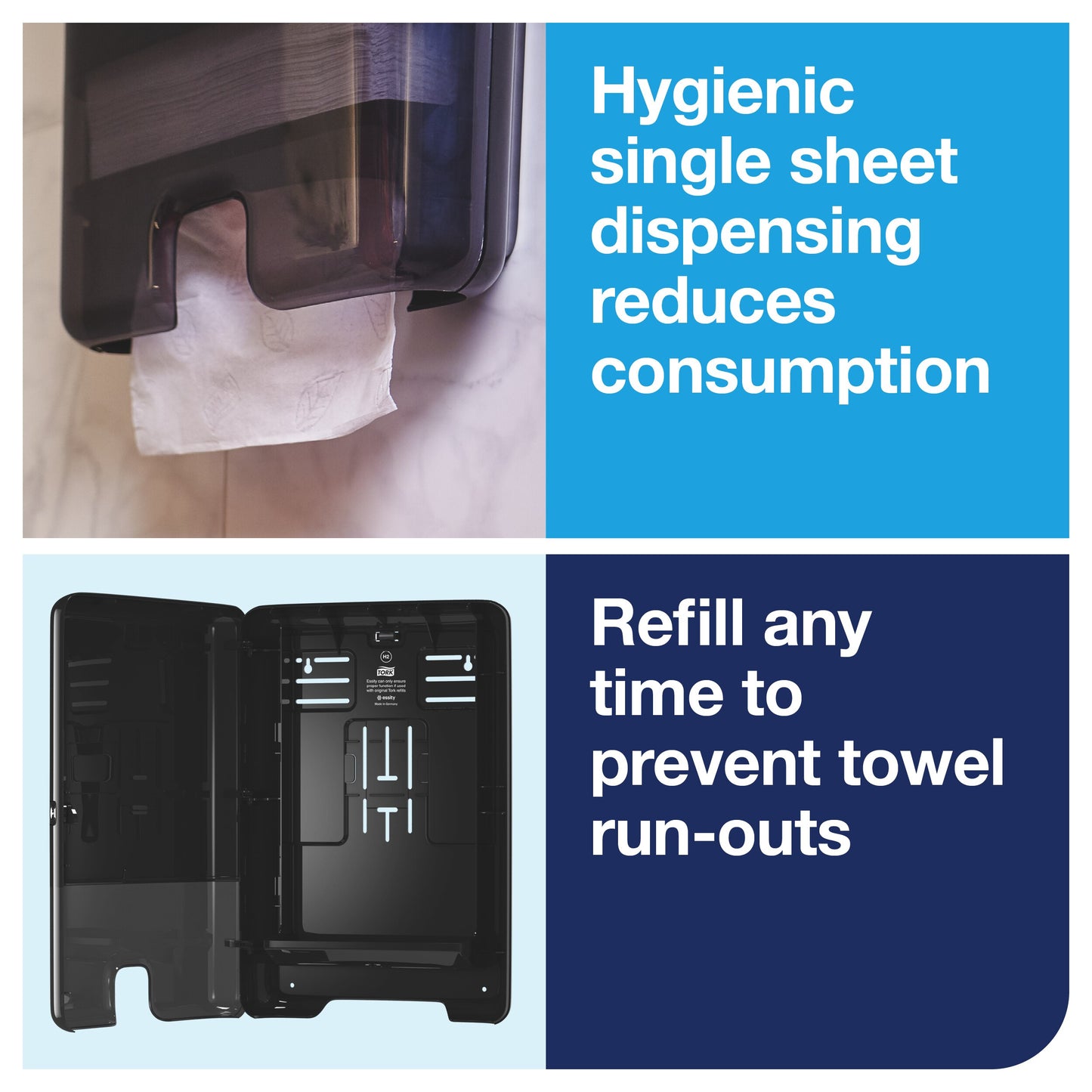 Tork Xpress Multifold Hand Towel Dispenser Black H2