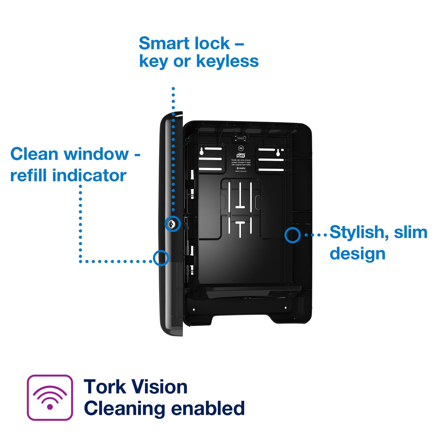 Tork Xpress Multifold Hand Towel Dispenser Black H2