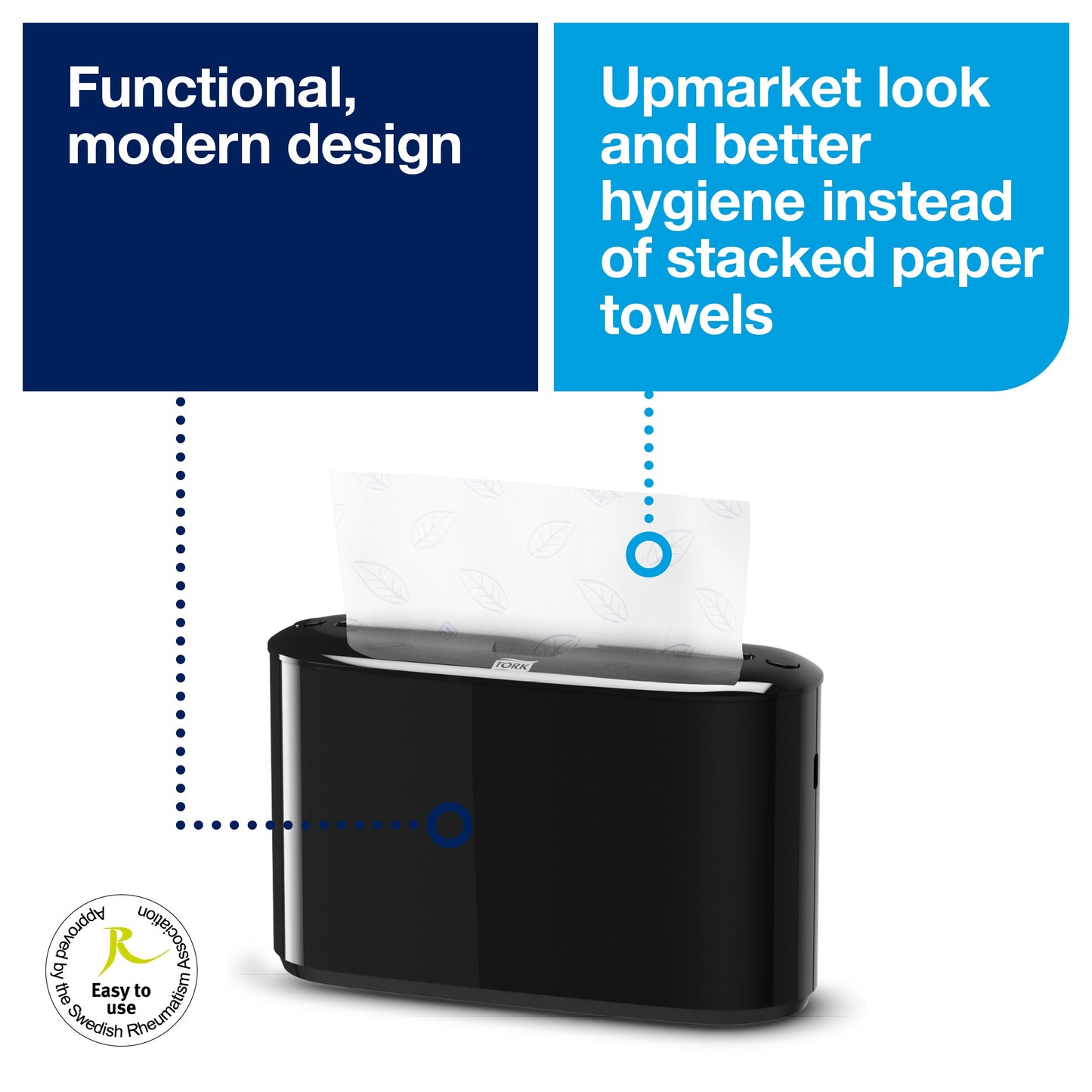 Tork Xpress Countertop Multifold Hand Towel Dispenser Black H2