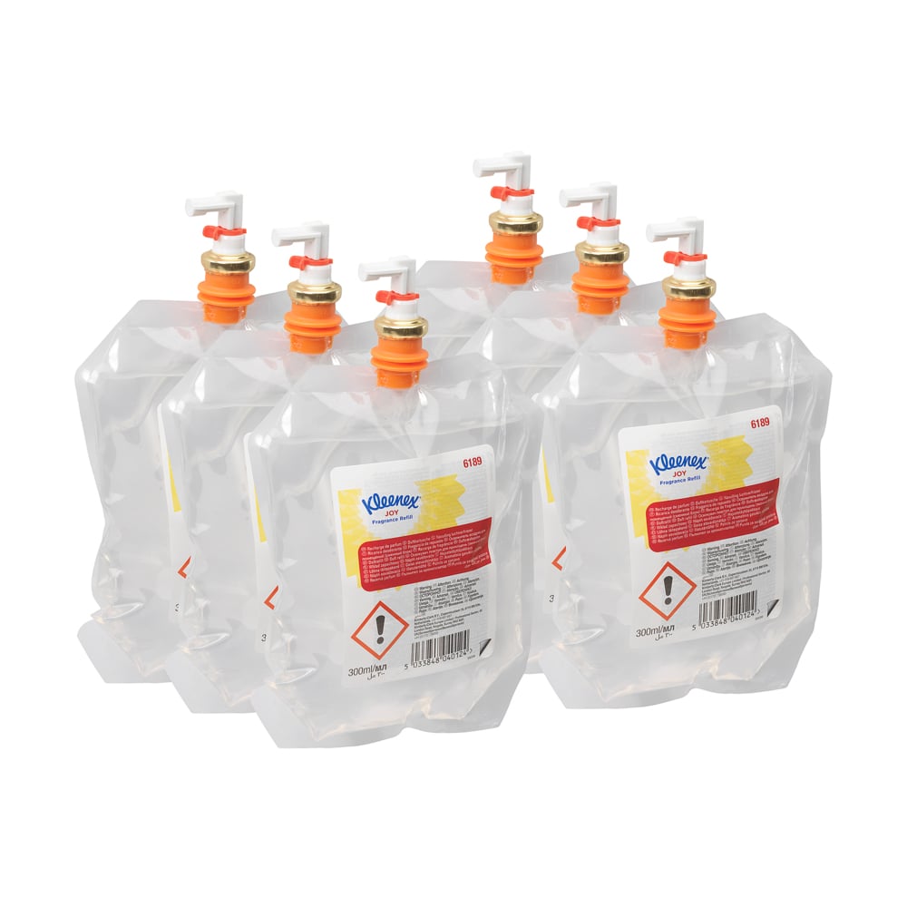KIMBERLY-CLARK KLEENEX Botanics Aircare Fragrance Refill, Joy, 6x300ml (Code 6189)