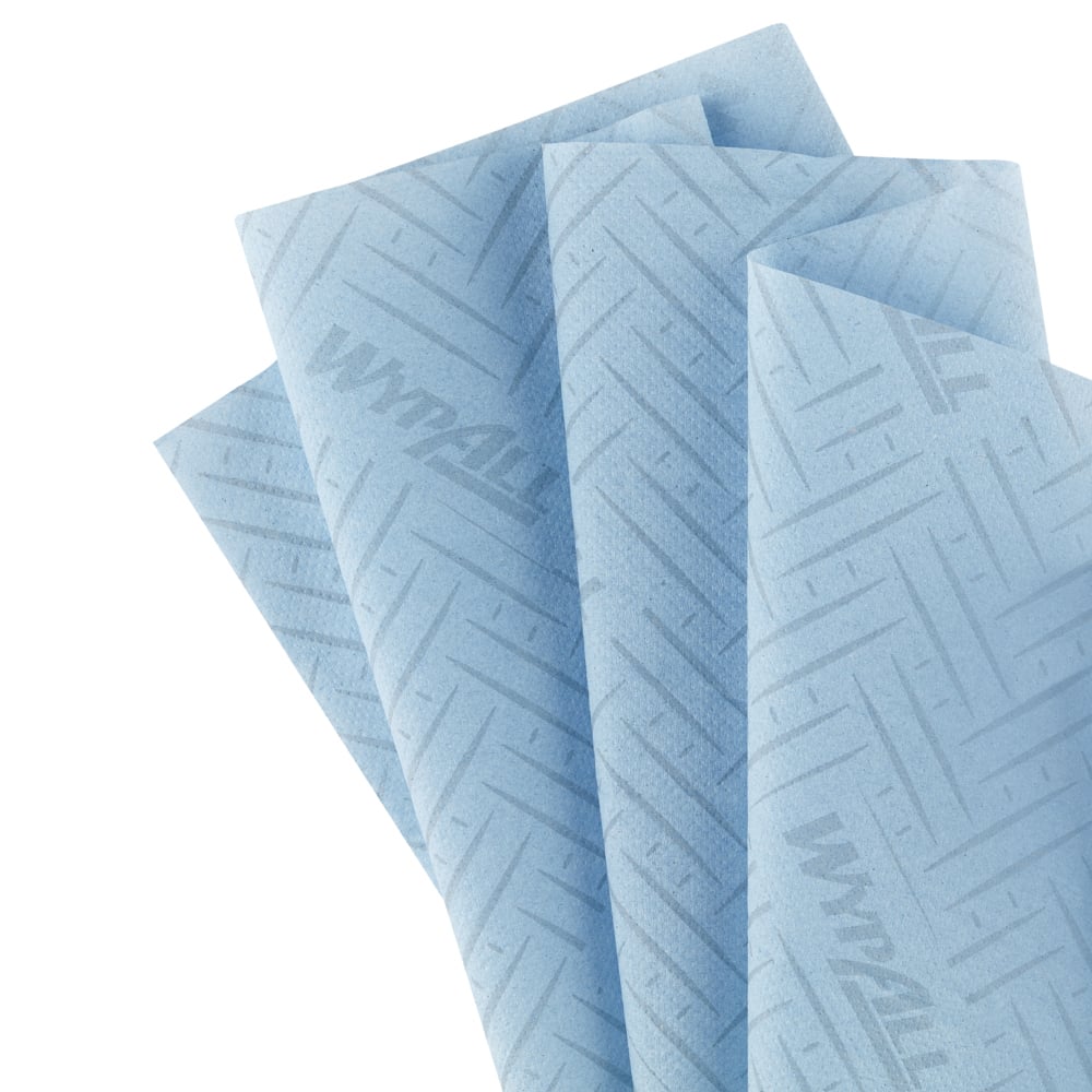 WypAll L10 Service & Retail Wiping Paper - 1 Ply Centrefeed Blue Roll - 6 Rolls x 280 Paper Wipes (1,680 total) - Code 6220