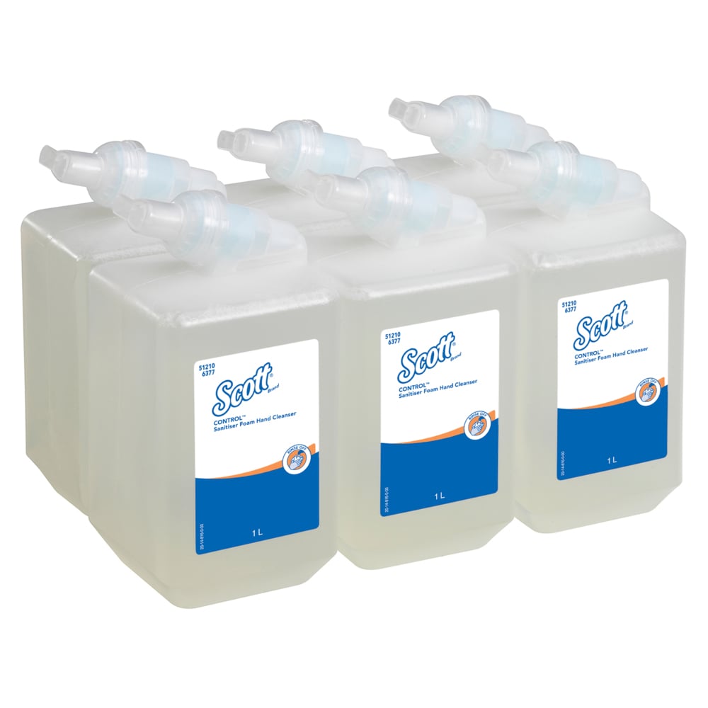 KIMBERLY-CLARK Scott Control Sanitiser Foam Hand Cleanser Refill (6 x 1L) (Code 6377)