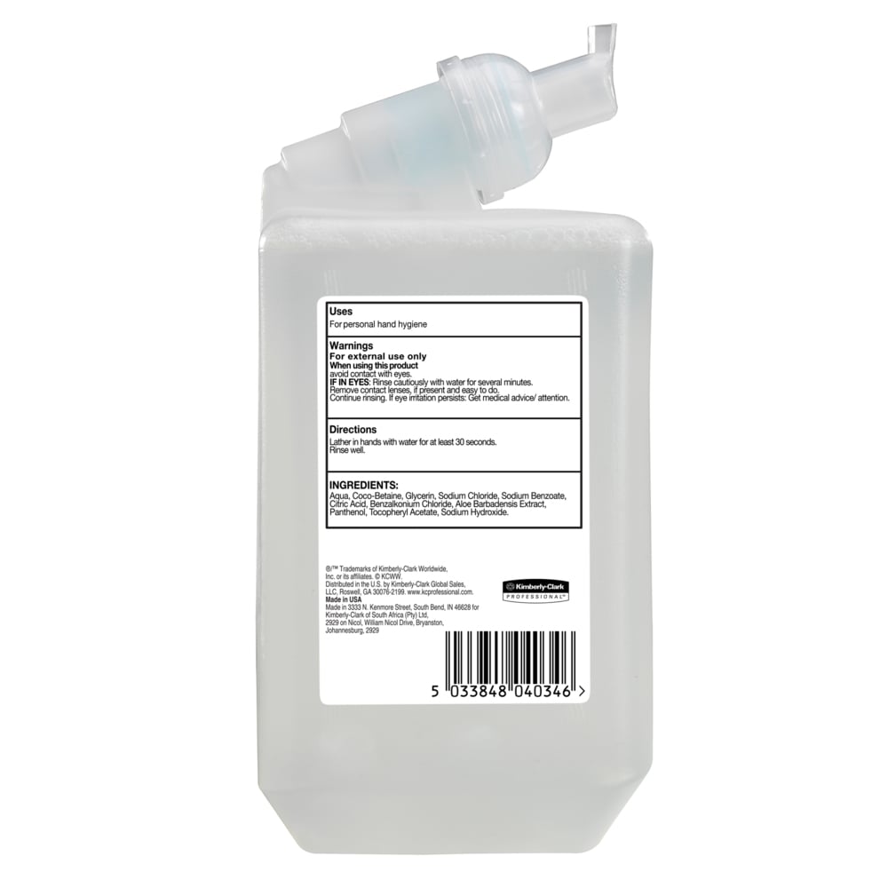 KIMBERLY-CLARK Scott Control Sanitiser Foam Hand Cleanser Refill (6 x 1L) (Code 6377)
