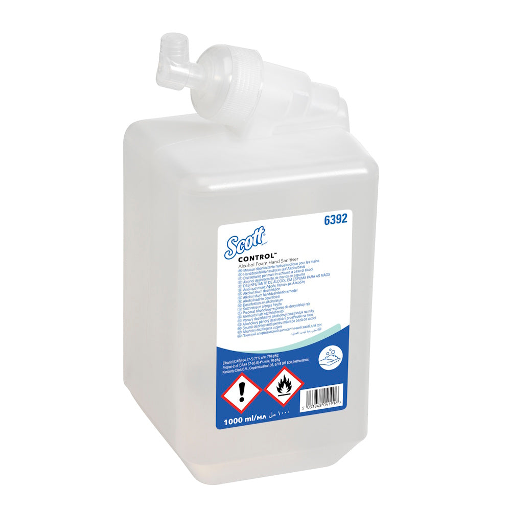 KIMBERLY-CLARK Scott Control Alcohol Foam Hand Sanitiser Refill (6 x 1L) (Code 6392)