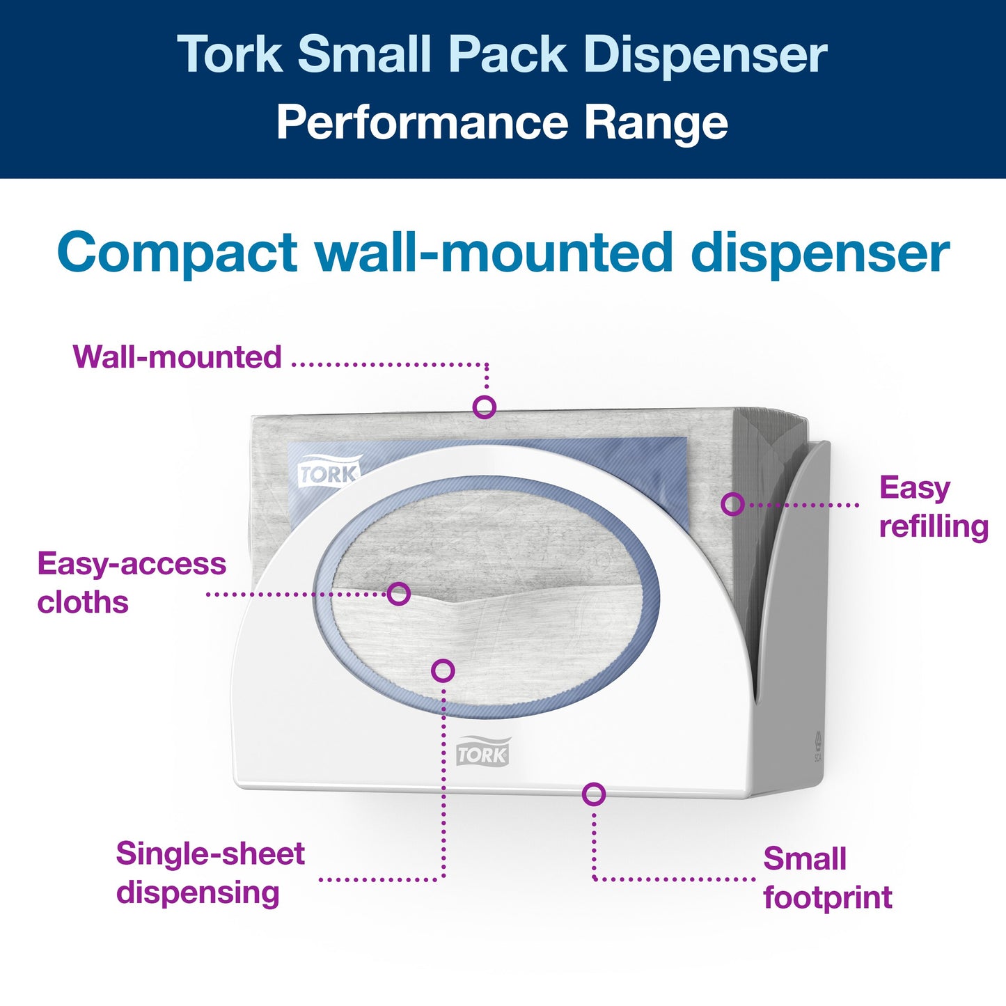 Tork Small Pack Dispenser White W8