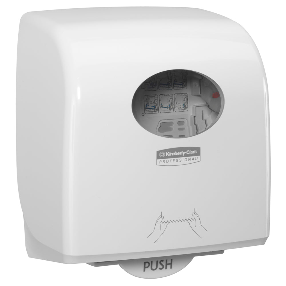 KIMBERLY-CLARK AQUARIUS Slimroll Rolled Hand Towel Dispenser - White (NEW) (Code 7955)