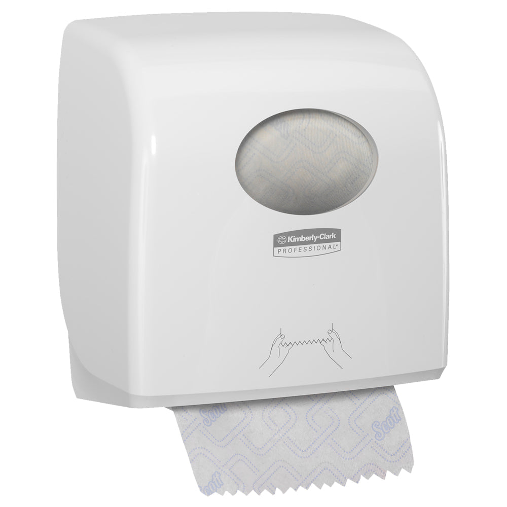 KIMBERLY-CLARK AQUARIUS Slimroll Rolled Hand Towel Dispenser - White (NEW) (Code 7955)