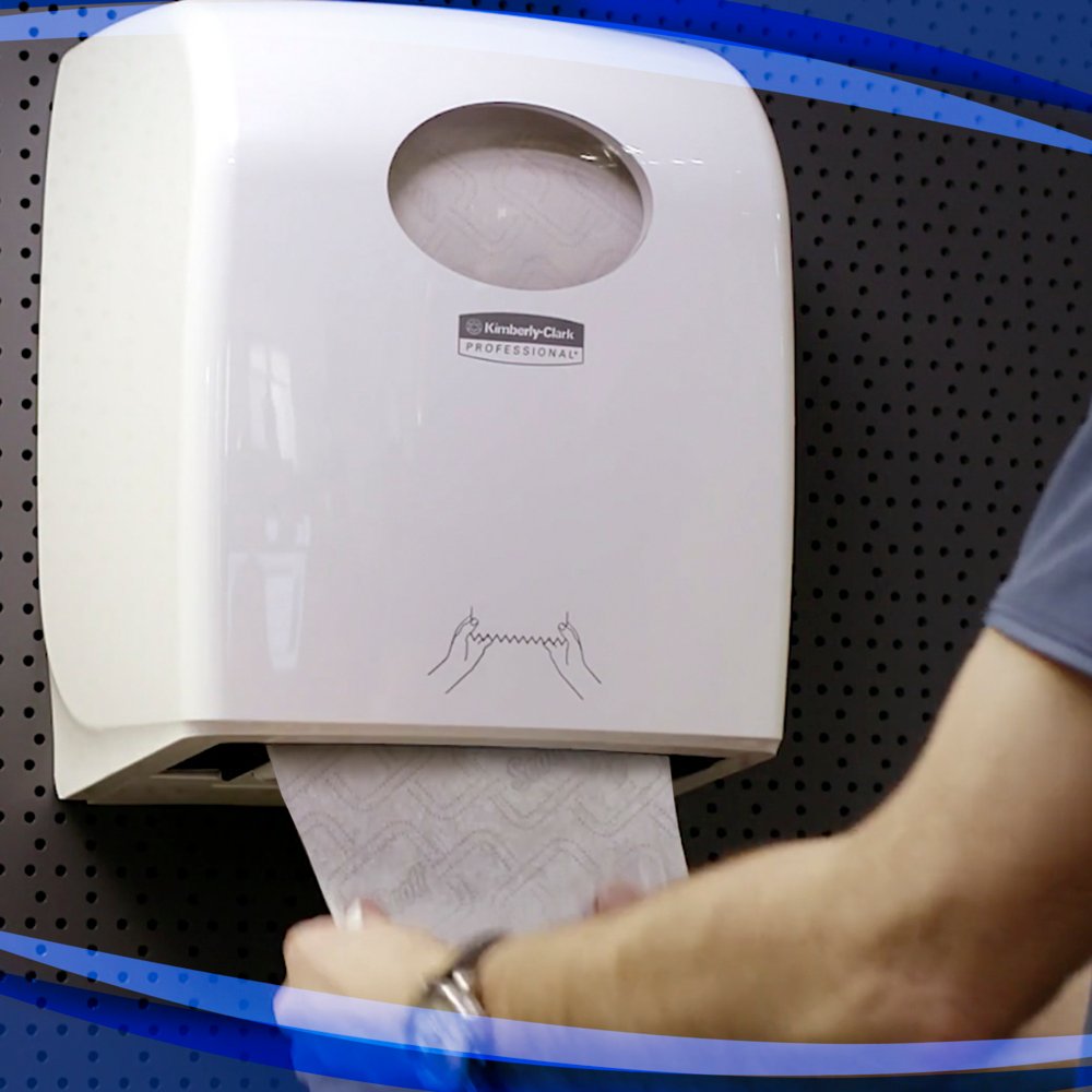 KIMBERLY-CLARK AQUARIUS Slimroll Rolled Hand Towel Dispenser - White (NEW) (Code 7955)