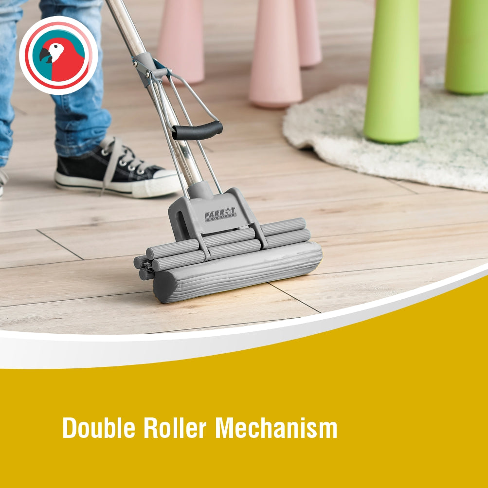 Parrot Mop PVA Stainless Steel Double Roller (JA0301A)