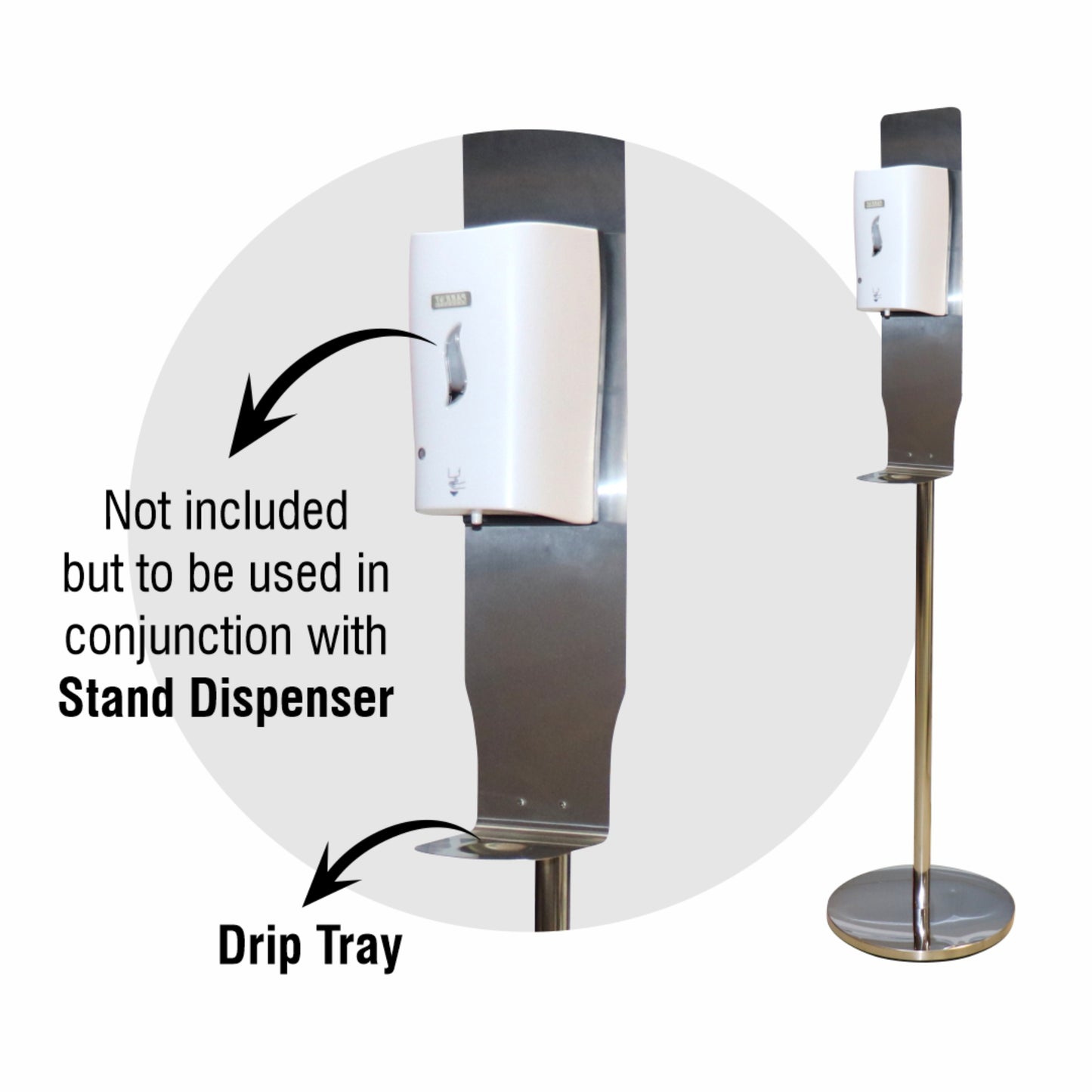 Parrot Stainless Steel Dispenser Stand (JA0502SS)