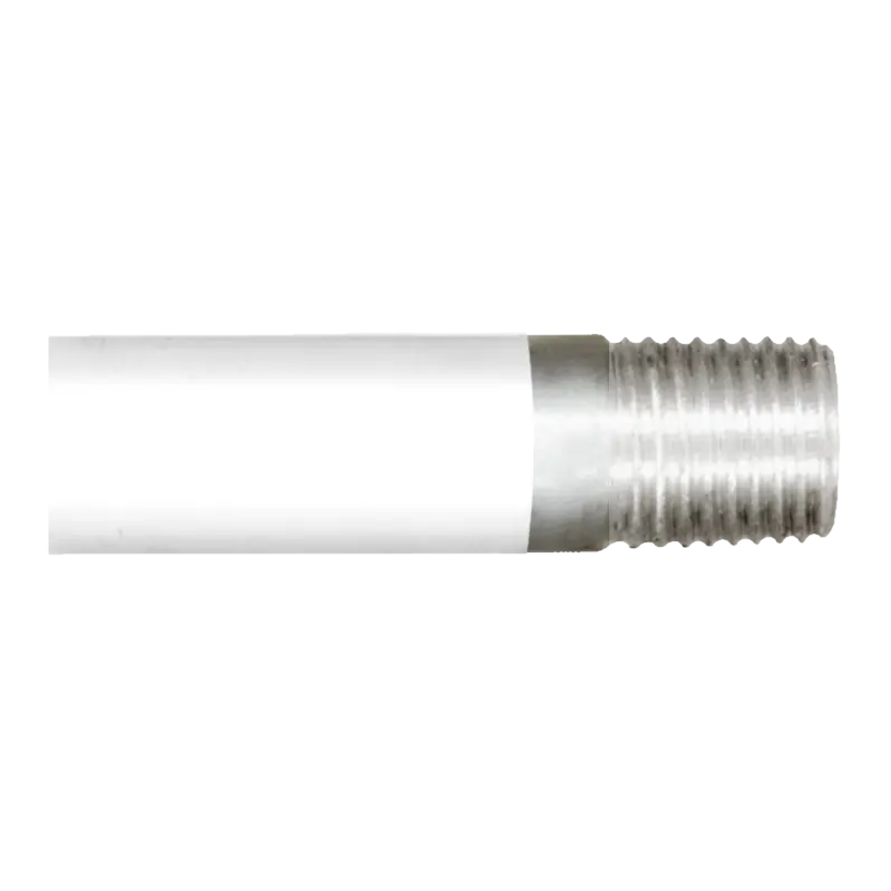 Prism Aluminium Handle with Moulded Top and Aluminium Bottom Thread (1.2m x 25mm)