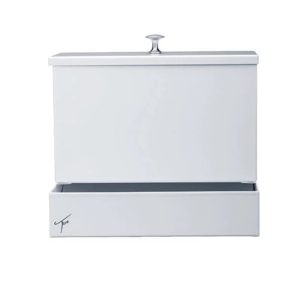 Ticra Pure White Mild Steel Condom/Hair Net Dispenser