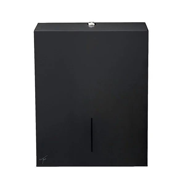 Ticra Graphite Black Steel Folded Paper Towel Dispenser