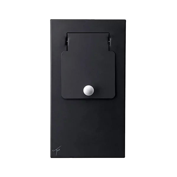 Ticra Graphite Black Steel Slimline 20L Sanitary Bin