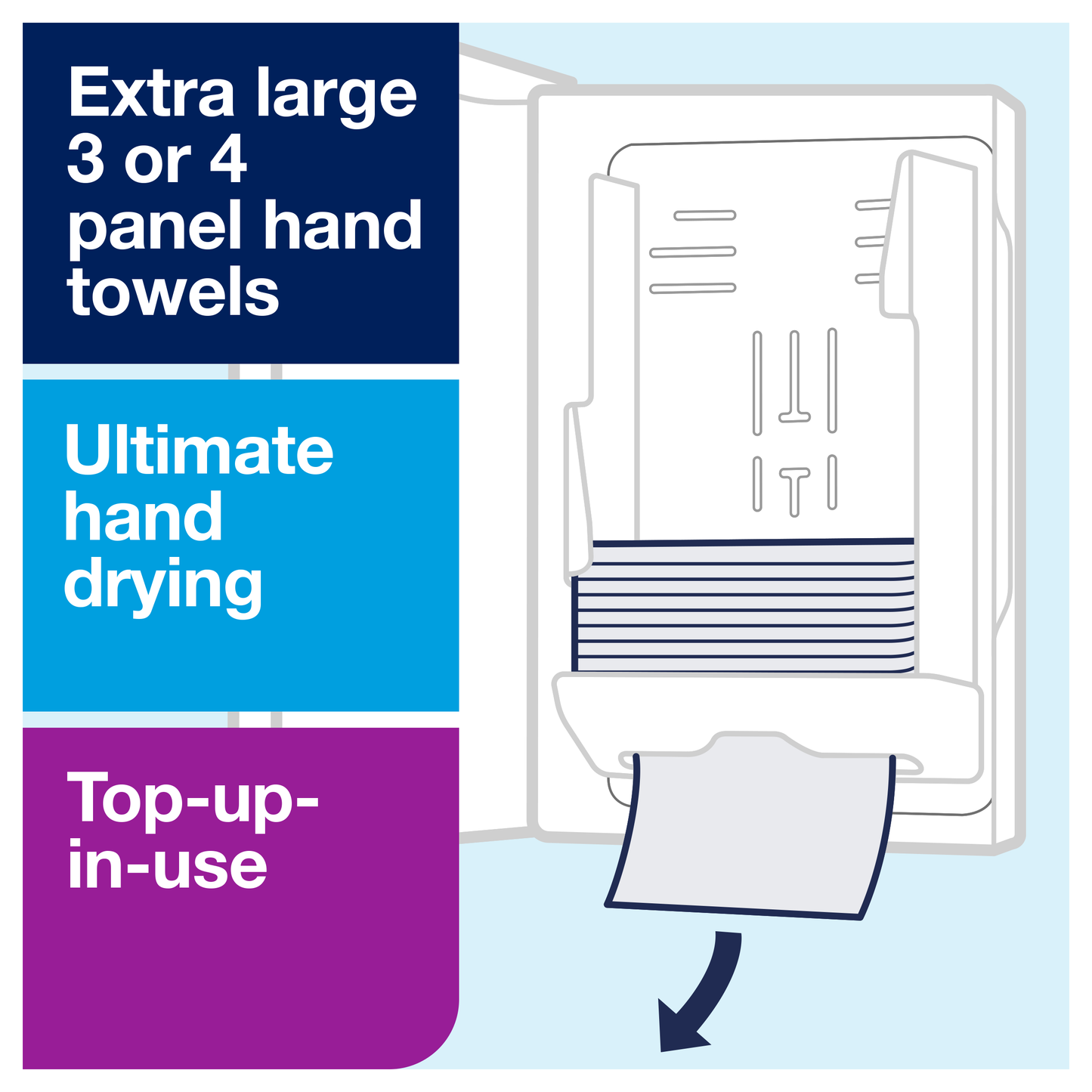 Tork Xpress Multifold Hand Towel Dispenser White H2