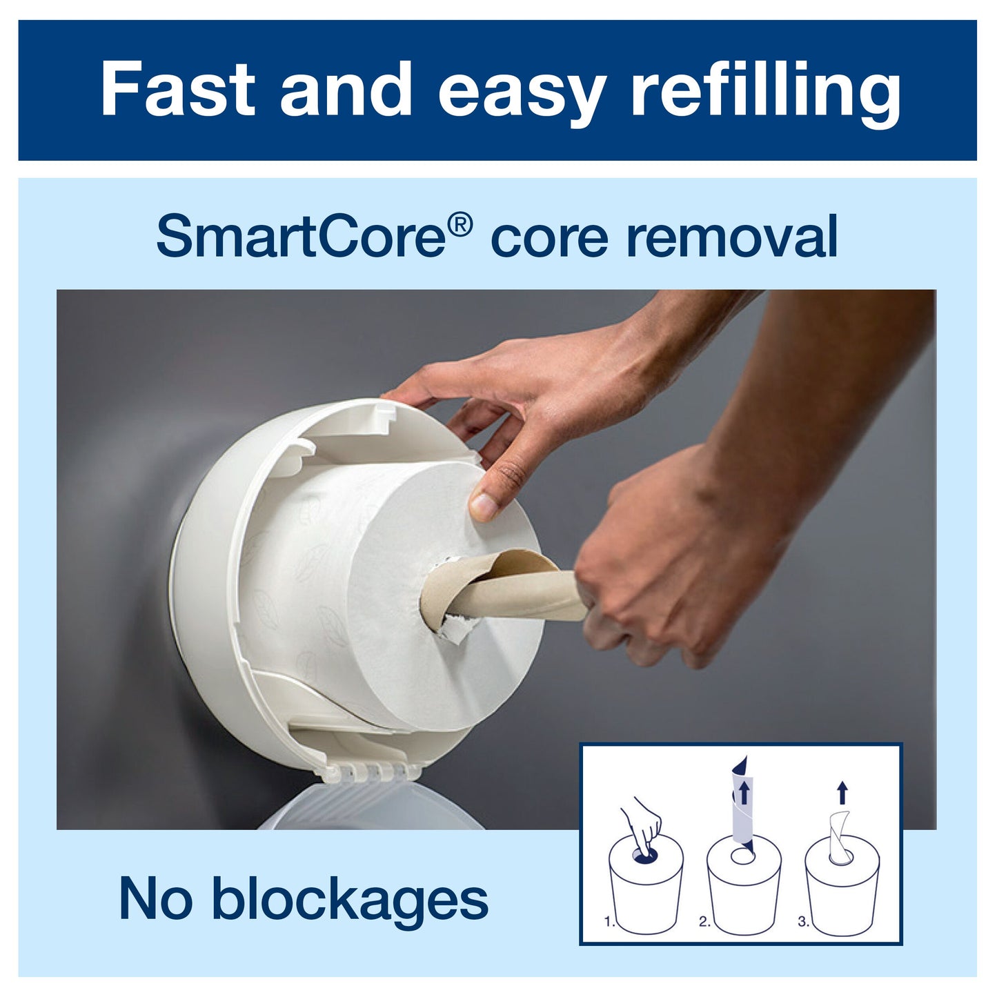 Tork SmartOne Toilet Roll Dispenser White T8