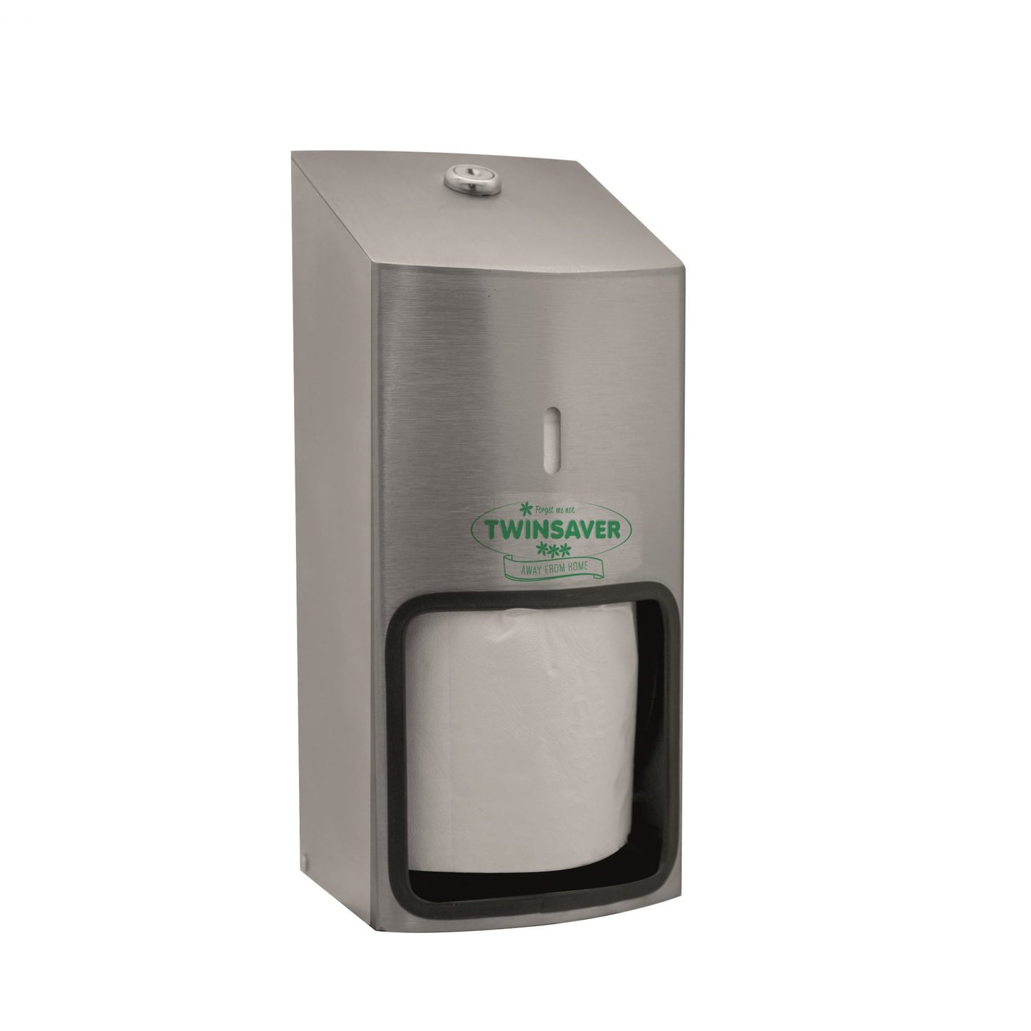 Twinsaver Finesse Toilet Roll Dispenser TR2 - Satin Silver (Code 0676)