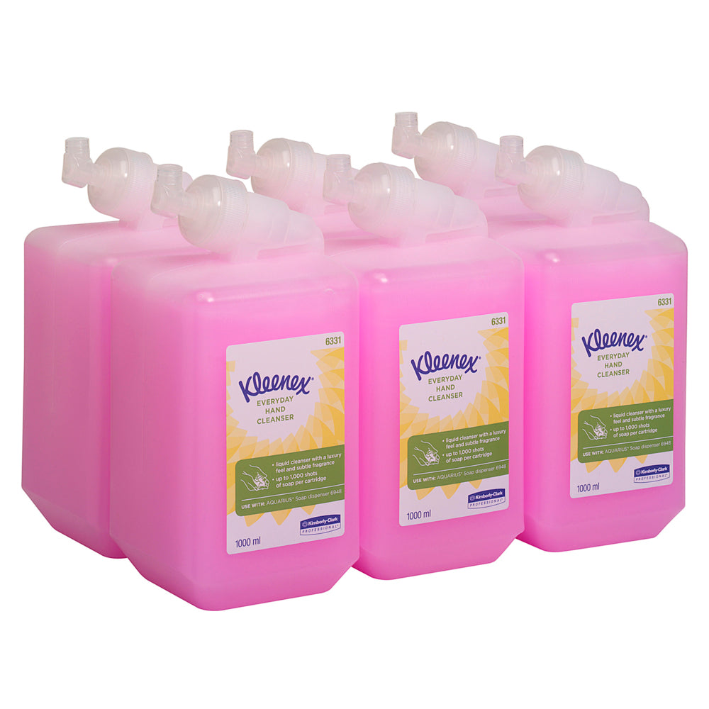 KIMBERLY-CLARK KLEENEX Everyday Use Hand Cleanser Refill - Pink (6 x 1L) (Code 6331)