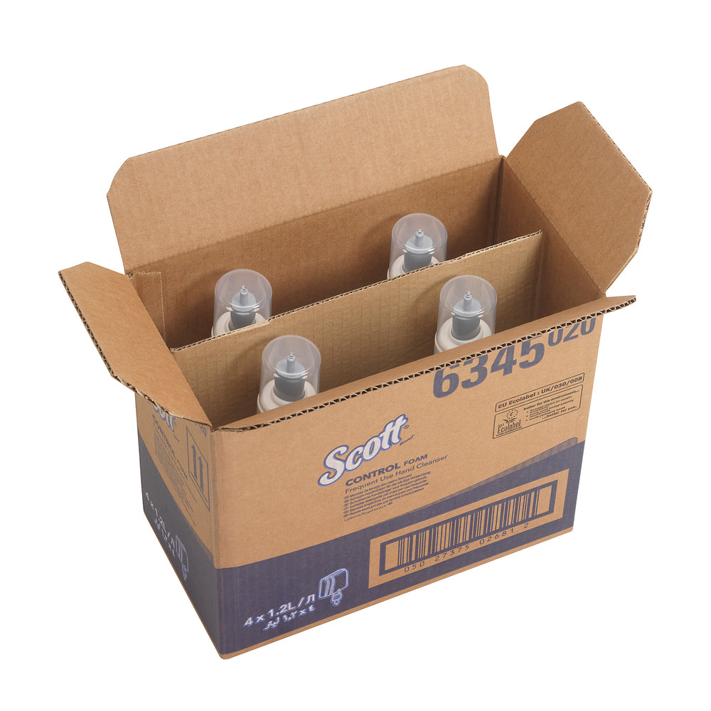 KIMBERLY-CLARK SCOTT CONTROL Foam Frequent Use Hand Cleanser Refill (4 x 1.2L) (Code 6345)