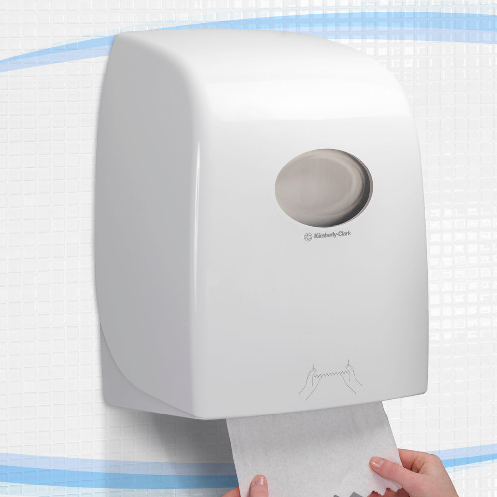 KIMBERLY-CLARK AQUARIUS Rolled Hand Towel Dispenser  - White (Code 6959)