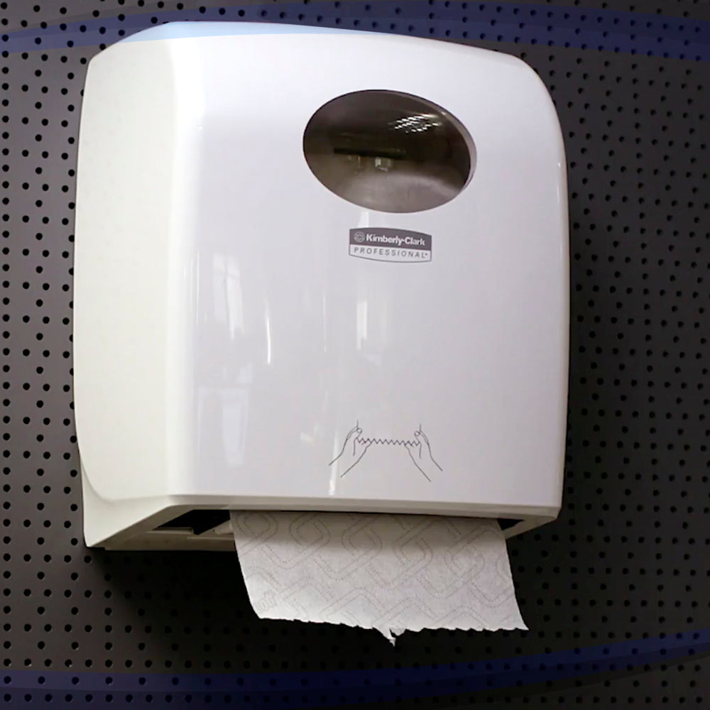 KIMBERLY-CLARK AQUARIUS Rolled Hand Towel Dispenser  - White (Code 6959)