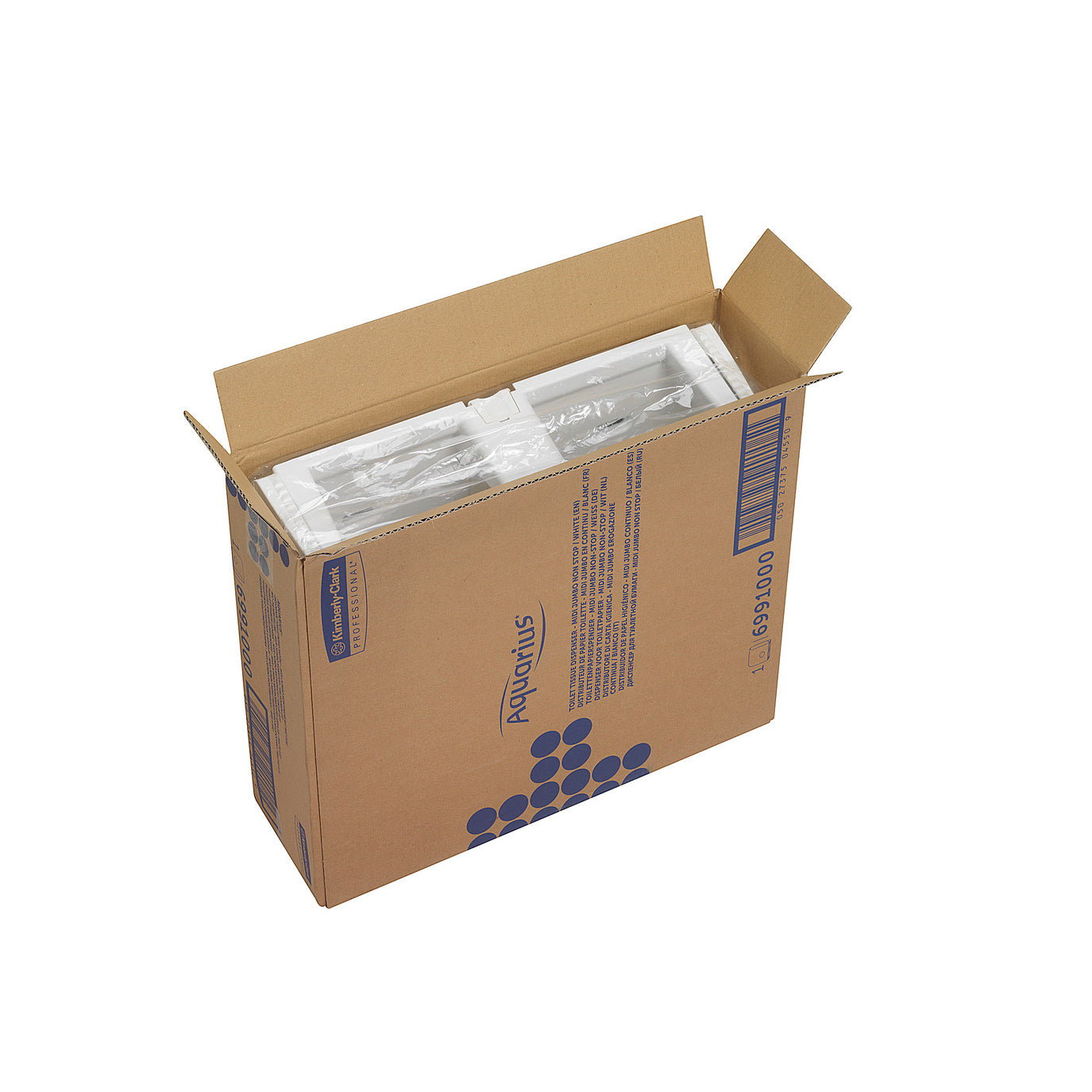 KIMBERLY-CLARK AQUARIUS Toilet Tissue Dispenser Deca Roll - White (Code 6991)