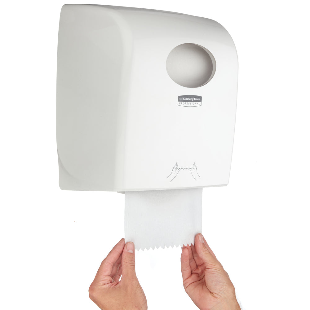 Kimberly-Clark Aquarius Rolled Hand Towel Dispenser - White (Code 7375)