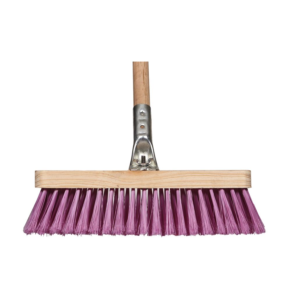 Arrow Wooden Flagged Broom with Metal Connector & Wooden Handle