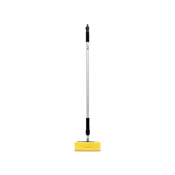 Extendable Wash Brush with Hose Connector and Water Flow Switch