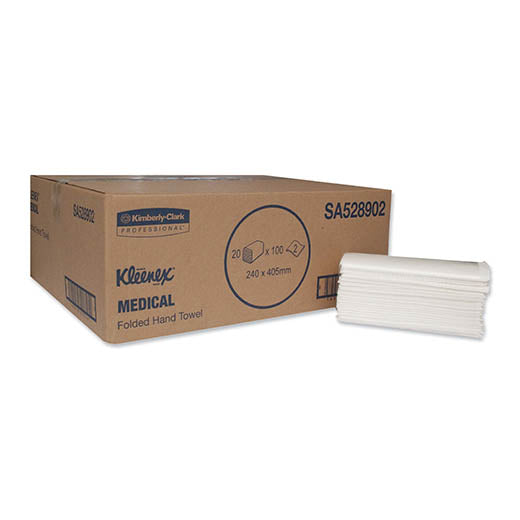KIMBERLY-CLARK KLEENEX Multi-Towel - Folded / White (20 Packs of 96) (Code 6056)