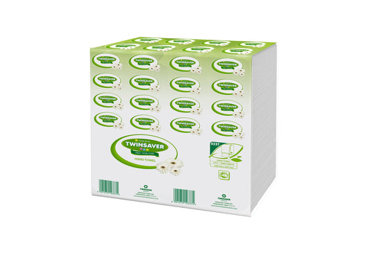 Twinsaver 2 Ply M-Fold Hand Towel (20 Packs of 100) (Code 0337)