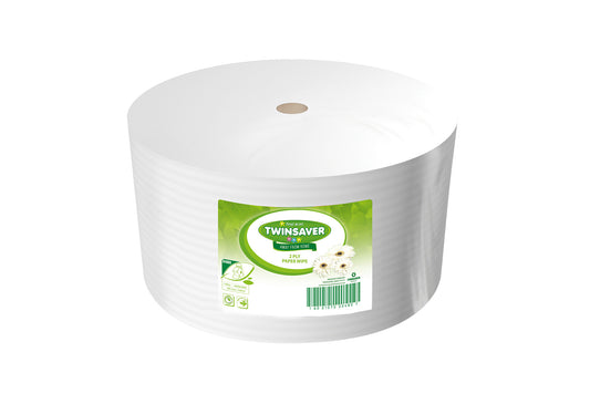 Twinsaver 2 Ply Paper Wipe Roll (280mm x 1000m) (Code 0480)