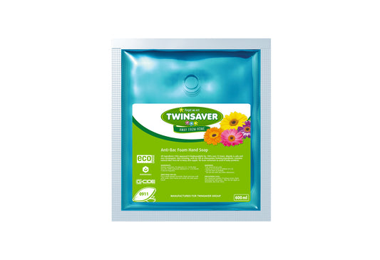 Twinsaver Antibacterial Foam Hand Soap Sachet (6 x 600ml) (Code 0911)