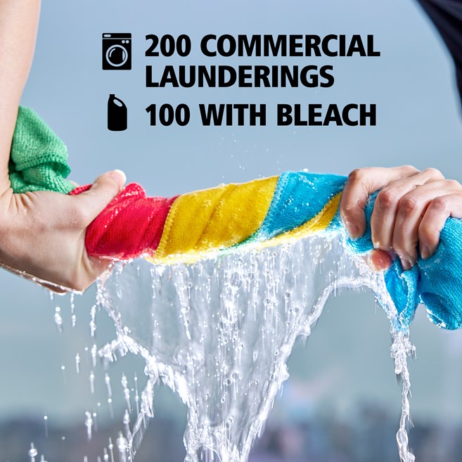 Rubbermaid HYGEN r-40 Recycled Microfiber Cloths, 16inx16in/40cmx40cm