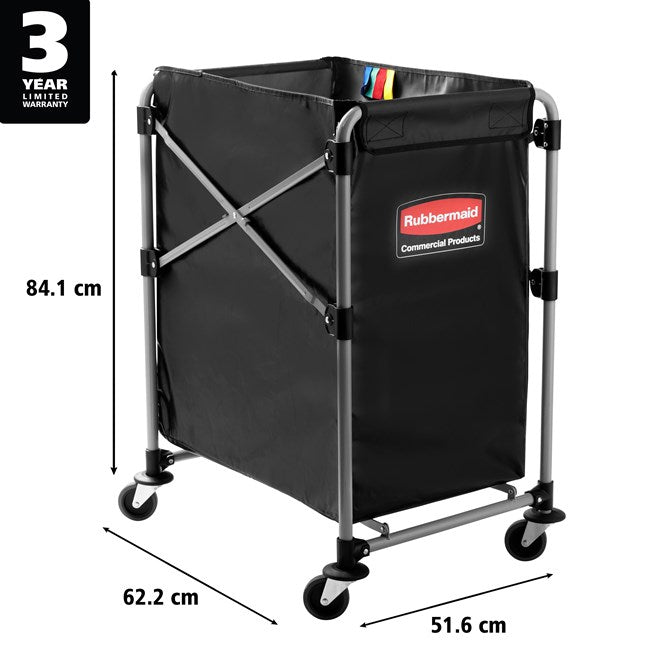 Rubbermaid Commercial Products X-Cart Folding Trolley on Wheels