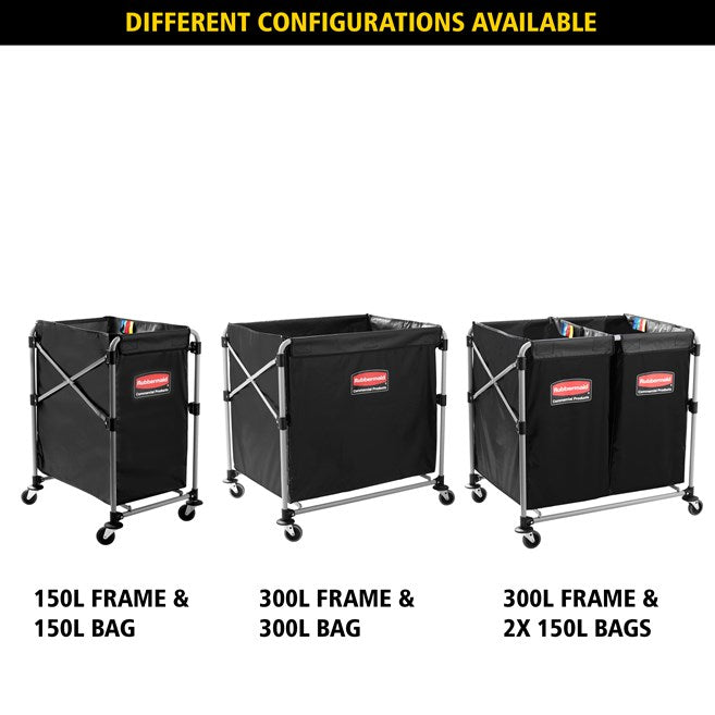 Rubbermaid Commercial Products X-Cart Folding Trolley Bag