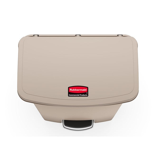 Rubbermaid Slim Jim Resin Front Step-On Pedal Bin BEIGE