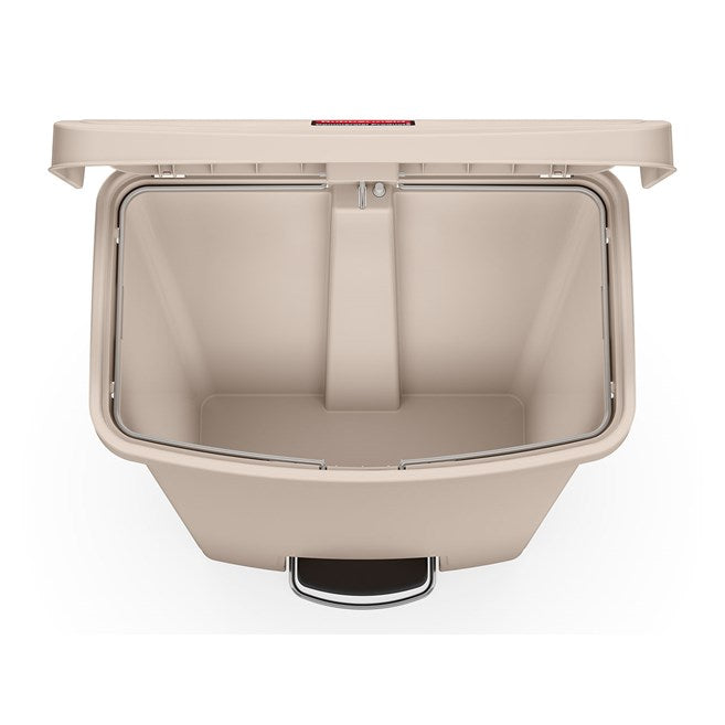 Rubbermaid Slim Jim Resin Front Step-On Pedal Bin BEIGE