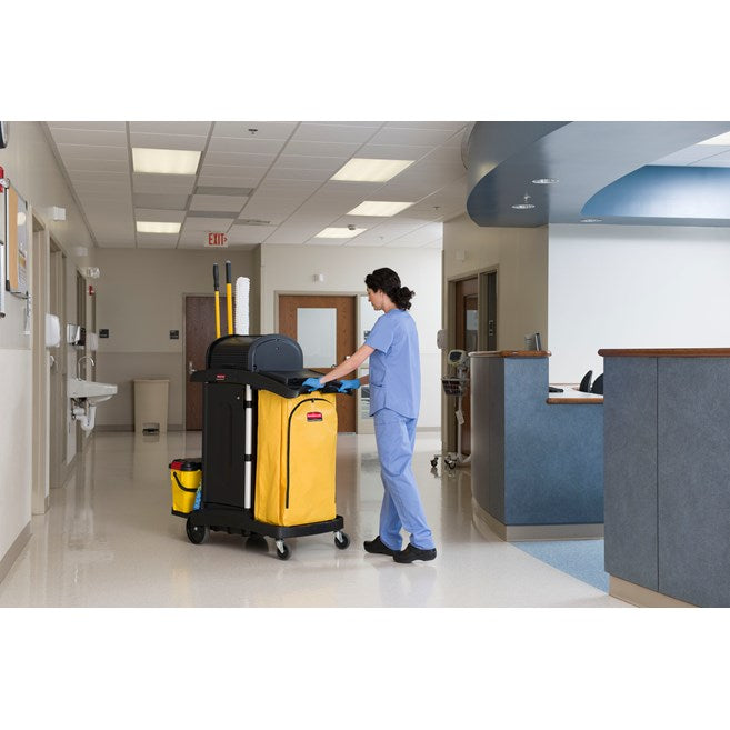 Rubbermaid 128 litre Vinyl Bag for High-Capacity Janitorial Cleaning Carts, Yellow