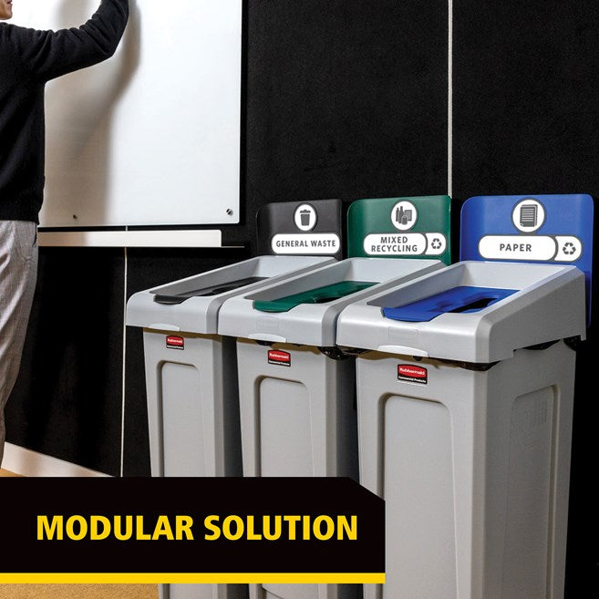 Rubbermaid Slim Jim Recycling Station Starter Kit